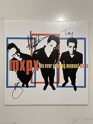 MXPX - The Ever Passing Moment SIGNED Vinyl Autographed LP HEAVY SPLATTER Yellow • $110