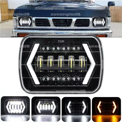 $30.98 • Buy Fit Nissan D21 Pickup 1986-94 Hardbody 7x6  LED Headlight Hi-Lo DRL Turn Signal