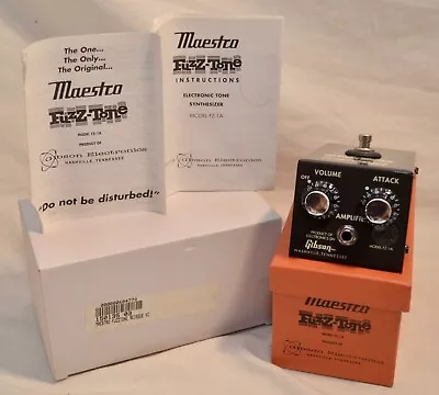 Brand New • maestro Gibson Fuzz-tone Fz-1a • 2003 Reissue • Repro Box & Manuals • $450