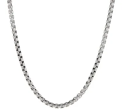 QVC JAI John Hardy Sterling Silver 5.3mm Box Chain Necklace 54.1g • $399.99