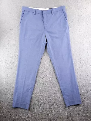 H&M Skinny Chino Blue Men's 37x30 Dress Slacks Pants  • $10.47