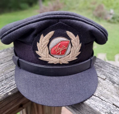 £108.15 • Buy Vintage Virgin Atlantic Airways Airlines Pilot Hat Cap
