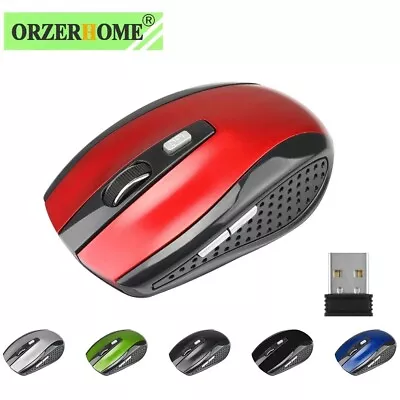 Wireless Mouse Mice Optical 2.4GHz USB Bluetooth Receiver For Laptop Computer • $4.85