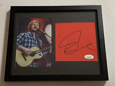 Ed Sheeran Autographed Signed Framed Art Card With Jsa Coa # Uu32391 • $90