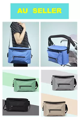 Waterproof Pram Stroller Mummy Nappy Baby Diaper Organizer Bag Large Capacity • $16.50