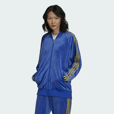 $225 • Buy Adidas Women's Originals Monogram Track Suit In Velvet (Jacket & Pant)