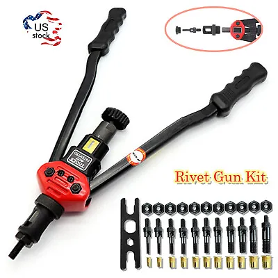 Rivet Nut Gun Kit Rivnut Setting Tools Nut Setter Tool Hand Blind Riveter 16  • $49.70