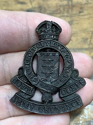 £14.99 • Buy WWII Royal Corps Army Ordnance Plastic Economy Cap Badge ￼