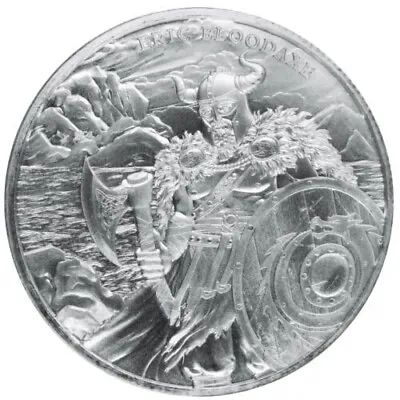 Legendary Warriors Series 1 Oz .999 Silver Coin Eric Bloodaxe Viking Warrior • $39.99