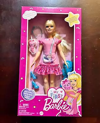 My First Barbie Doll For Preschoolers 'Malibu' Blonde Posable Doll With Kitten • $22.95