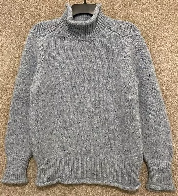 Fisherman Donegal Ireland Merino Wool Turtle Neck Pullover Sweater Size Medium • $44.99