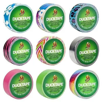 Duck Tape Mini DUCKLINGS Colours & Patterns Repair Craft Waterproof 19mm X 4.5M • $6.25