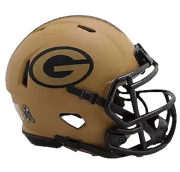 Green Bay Packers 2023 Salute To Service Alternate Riddell Speed Mini Helmet • $37.99