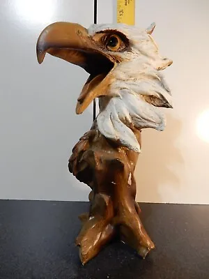 Howling (Screaming) Bald Eagle Bust Composite Resin Statue Head Sculpture 11  • $25