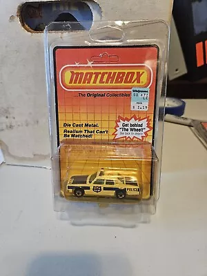 MATCHBOX POLICE CAR MB10  White NEW In BP MACAO 1983 • $20