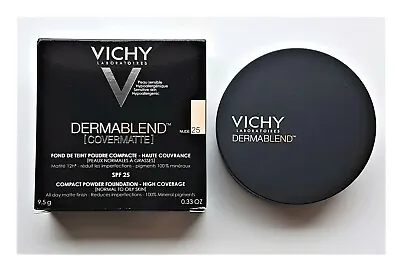 Vichy Dermablend Covermatte Compact Powder Foundation 9.5g - Shade Nude 25 • $33.50