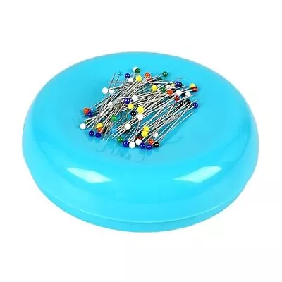 Magnetic Pin Cushion Bobby Pins Holder With 100 Pins For Sewing Quilting • $13.65