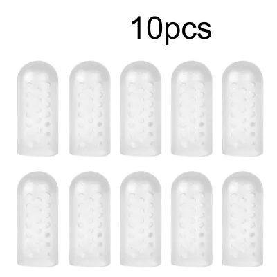 10PCS Gel Toe Cap Silicone Toe Protector Toe Guards Cushion Cap For Corn Callus • $7.51