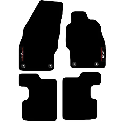 Carsio Tailored Carpet Car Floor Mats FOR Vauxhall Corsa 2007 To 2019 With Logo • £22.99