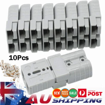 $19.49 • Buy 10x Genuine Anderson Plug Connector 50A 6AWG Caravan Trailer Solar 4x4 Truck AU