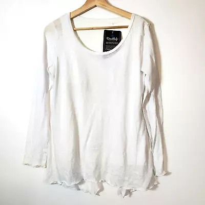 Miraclebody By Miraclesuit White Tunic Top W/Shaper Long Sleeves Back Design • $10