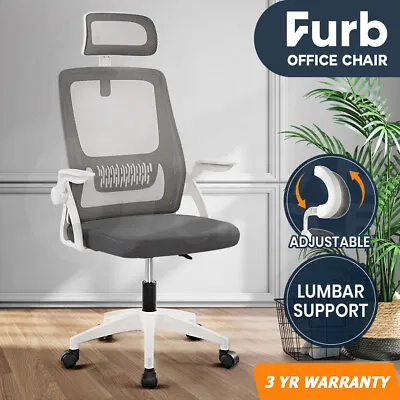 $81.95 • Buy Furb Office Chair Computer Gaming Mesh Executive Chairs Study Work Seat Headrest
