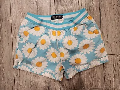 Mini Boden Girls Floral Shorts Size 8Y Blue Daisy EUC! • $9.99