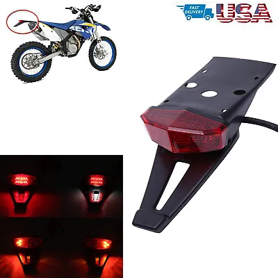 Universal Dirt Bike LED Rear Fender Enduro Brake Stop Light Turn Signal Off-road • $17.37