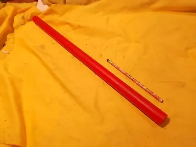 RED POLYURETHANE TUBE Plastic Round Rod Bar Stock 1  OD X 5/16  ID X 23-1/2 LONG • $47