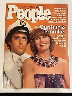 People Magazine October 18 1976 Captain & Tennille Cover Robert Redford  • $9.99