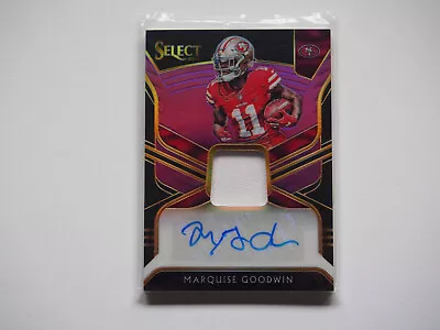 2018 Panini Select Signature Memorabilia Purple Prizm /35 Marquise Goodwin Auto • $1.99