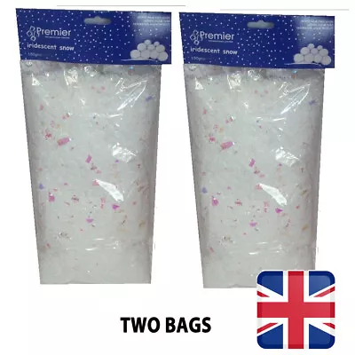 Premier Iridescent Artificial Snow Shredded 150g Festive Christmas Decoration • £6.99