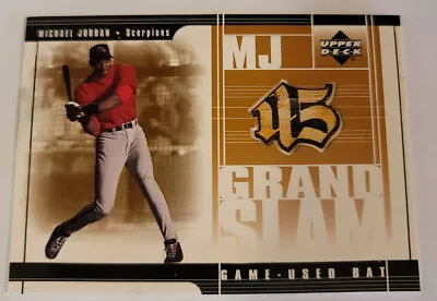 Michael Jordan 2001 Upper Deck Grand Slam Barons Game-Used Bat Card MJ4 EX-NM • $42.99