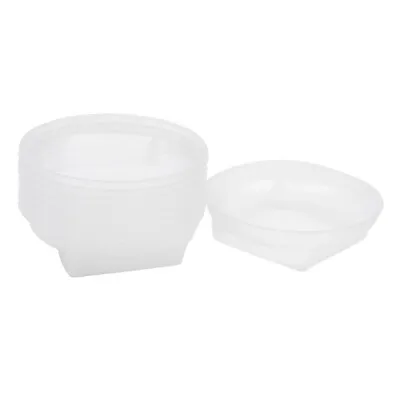  Plastic Square Round Clear Bowl Posy Dish Pack Of 10 Extra Large Arrangements  • £7.99