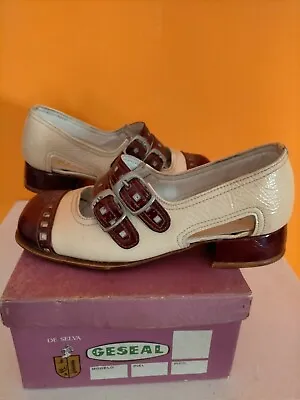 £58.80 • Buy Deadstock Vintage Kids  Women Shoes Mod 60's 70's Scooter Skin Lambretta