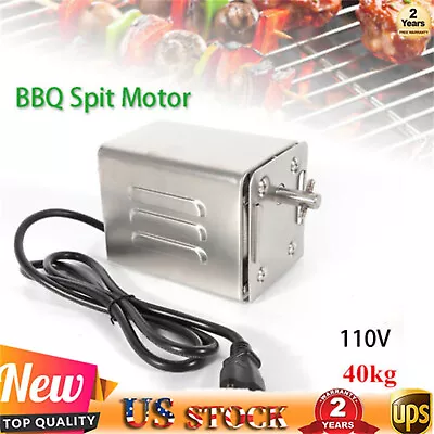 Heavy Duty Stainless Electric BBQ Spit Rotisserie Hog Roaster Motor | 40kg Load • $56.05