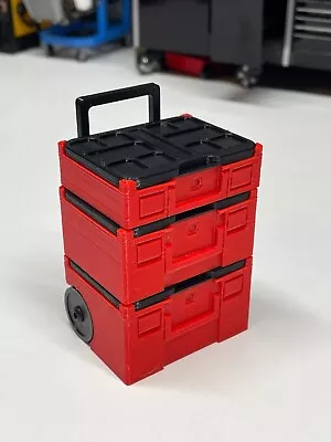 1/10 Scale  Pack Out  Red Tool Boxes RC Crawler Scale Garage Diorama Accessories • $20