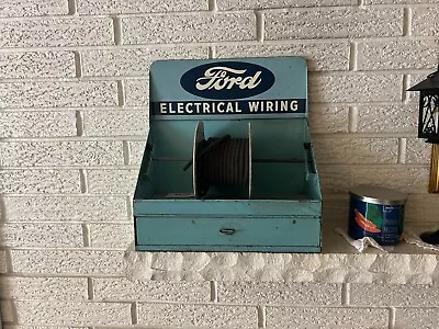 Vintage Ford Dealership Electrical Plug Wiring Display Tin Sign Complete • $549.95