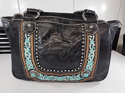 American Bling By Montana West Horse Saddle Purse Western Bag • $39.99