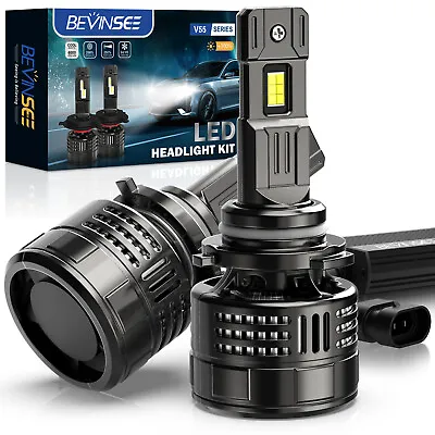 Bevinsee 9005 HB3 LED Headlight Bulbs Hi/Low Beam Light 40000LM 150W High Power • $53.99