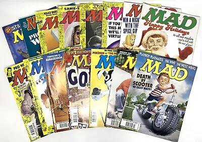 Vintage 1997 - 2001 MAD MAGAZINE - Mixed Lot Of 15 - GREAT Shape! • $34