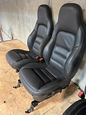 08 Chevrolet Corvette C6 Oem Black Leather Power Heated Seats 05-13 24k • $899.99