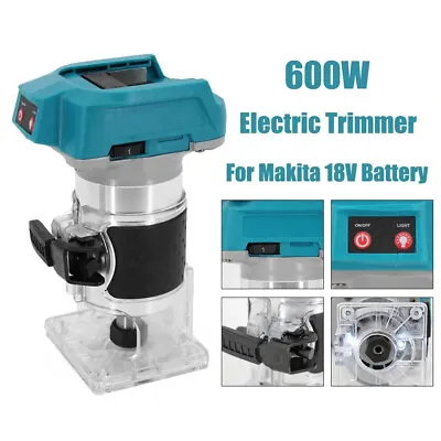 Brushless Cordless Electric Hand Trimmer Router Laminate For Makita 18V • £35.55