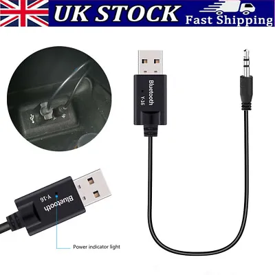 USB Bluetooth To AUX Cable Receiver For Mini Cooper Gen 2 3 R56 R55 F56 F55 R60 • £4.89