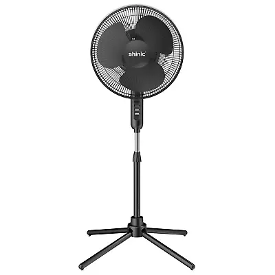 16  3-Speed Oscillating Pedestal Fan With Folding Base Adjustable Height • $27.71