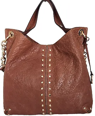 🌞michael Kors Uptown Astor Studded Walnut Brown Leather Large Tote Bag🌺nwt! • $278.99