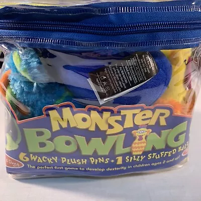 Melissa And Doug Monster Bowling- 6 Wacky Plush Pins 1 Silly Stuffed Ball • $25