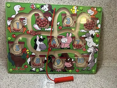 Melissa And Doug / Magnetic Number Maze / Puzzle / Magnetic Wand • $14.99