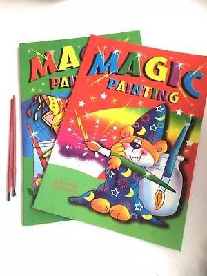 2 X Magic Painting Book - Paint With Water & 2 Brushes A4 Size • £3.75