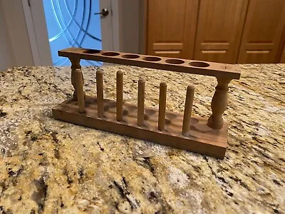 Vintage Wood Test Tube Holder • $30